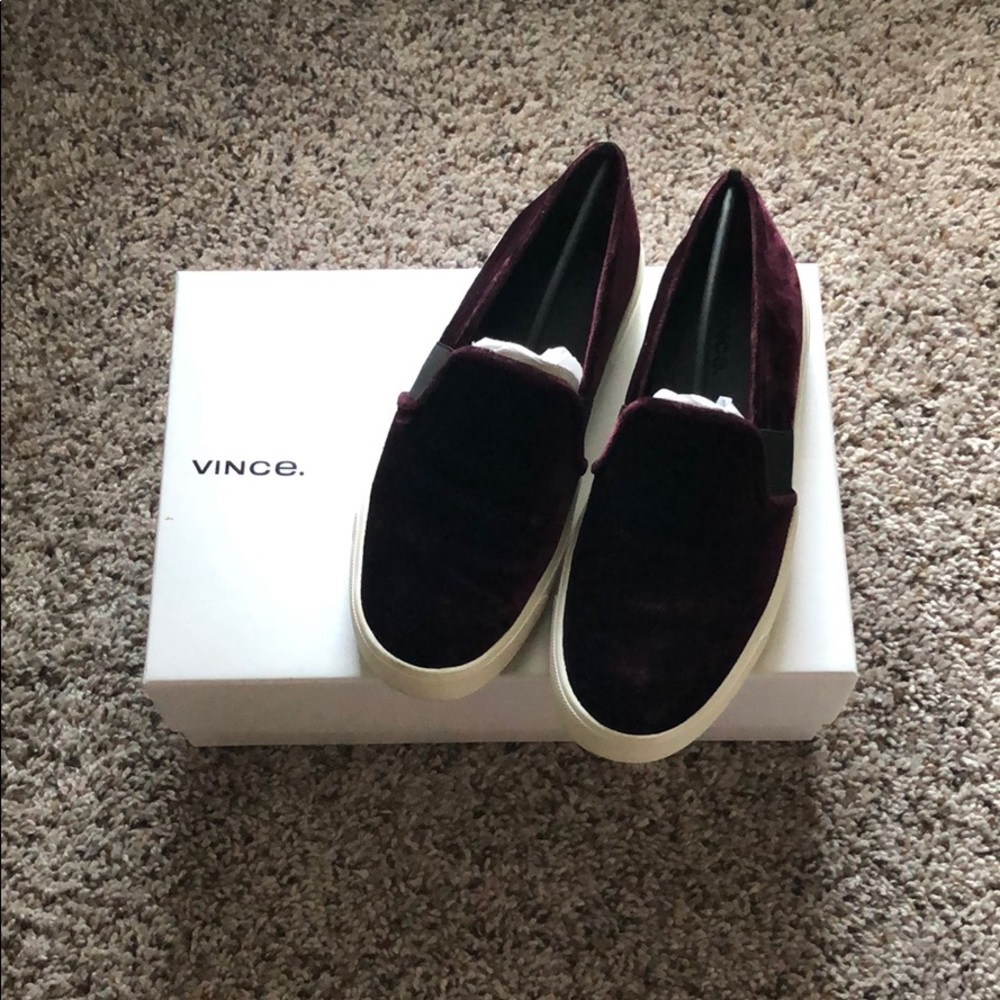 Vince Blair-12 Oxblood Slip On Sneakers (Sz 6.5)